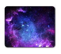 Tapis de Souris Confortable - Espace Galaxy Impressionnant Violet NASA 23,5 x 19,6 cm (9,3 x 7,7 Pouces) pour Les Ordinateurs et Ordinateurs Portables, de Bureau, Cadeaux, Base antidérapante - RM8924