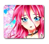 Tapis de Souris Confortable - Manga Anime Visage Japonais 23,5 x 19,6 cm (9,3 x 7,7 Pouces) pour Les Ordinateurs et Ordinateurs Portables, de Bureau, Cadeaux, Base antidérapante - RM2811