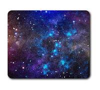 Tapis de Souris Confortable - Système Solaire Bleu Space Star Art 23,5 x 19,6 cm (9,3 x 7,7 Pouces) pour Les Ordinateurs et Ordinateurs Portables, de Bureau, Cadeaux, Base antidérapante - RM13249