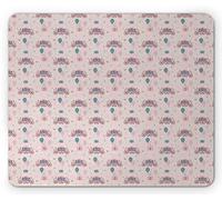 Tapis De Souris Conte De Calèche De Dessin Animé avec Papillon Et Ballons Bureau Tapis Souris Glissement Facile Tapis De Souris Antidérapant, pour Ordinateur Portable, Ordinateur, 25x30cm