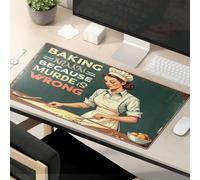 Tapis de souris Cool Baking Is Fun Because Murder Is Wrong Tapis de souris de jeu