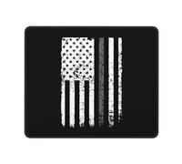 Tapis De Souris Correctional Officer USA Flag Mousepad Comfortable Tapis De Bureau Anti-Dérapant sous-Main pour Voyage Table Travail 25X30CM