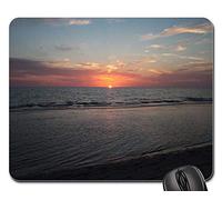 Tapis De Souris, Coucher De Soleil Floride Naples USA Côte Ouest Plage Mer Tapis Souris Antidérapante Mousepad Durable Souris De Gaming pour Professionnels Jeux Pc 25X30Cm