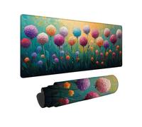Tapis de Souris Couleur 1500 x 800 x 3MM Tapis de Souris Gamer Boules De Fleurs, Accessoire Bureau Travail Grand avec Base en Caoutchouc Antidérapant Surface, Gaming Accessoire pour Gamer -TL41VU