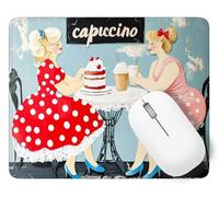 Tapis de Souris Couleur, 22 x 18 cm Tapis de Souris Gamer Mousepad, ase en Caoutchouc Imperméable et Antidérapante, Carré Grosse Femme Mouse Pad avec Bords Surpiqués, Décoration Cadeaux p1j-213