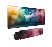 Tapis de Souris Couleur 900x400x3MM Tapis de Souris Gamer Fille De Ballet, Accessoire Bureau Travail Grand avec Base en Caoutchouc Antidérapant Surface, Gaming Accessoire pour Gamer, Portable -TL39I8