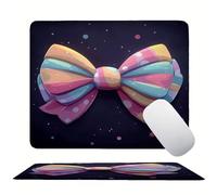 Tapis de Souris Couleur Arc, Petit Tapis de Bureau Gaming, Mouse Pad Antidérapant Ultra-Mince, Améliore la Précision et Vitesse, Bords Surpiqués Anti-Effilochage, Fourniture de Bureau 30x25 cm s0z-66