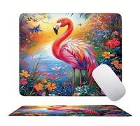 Tapis de Souris Couleur Grue à couronne rouge, Petit Tapis de Bureau Gaming, Mouse Pad Antidérapant Ultra-Mince, Surface Lisse Améliore la Précision et Vitesse, Fourniture de Bureau 30x25 cm s0z-305