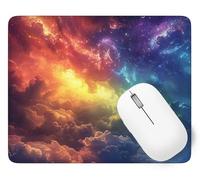 Tapis De Souris Couleur Mouse Pad Petit 25 x 21 cm, Nuage Tapis Souris Gamer, Base en Caoutchouc Imperméable et Antidérapante, Offrez-Vous Une Glisse Ultra-Douce et Un Suivi Optimal Jeux p1j-774