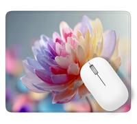 Tapis de Souris Couleur, Tapis de Souris Gamer 290 x 240 mm Bords Cousus, Haute Précision et Vitesse avec Bords Cousus et Base en Caoutchouc Antidérapante Mouse Pad Fleur, pour Bureau, Gaming p1j-77