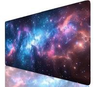 Tapis de Souris Couleur Tapis de Souris XXL 1600 x 800 mm, Mouse Pad Ciel Étoilé avec Base Anti-Dérapage, Design Durable et Imperméable, Améliore la précision et la Vitesse, Accessoire Bureau K0-956