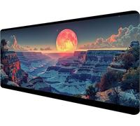 Tapis de Souris Couleur Tapis de Souris XXL 600x300x3mm，Canyon Mouse Pad avec Base Antidérapante, Coutures sur Les Bords, Imperméable et Durable Mousepad pour Gaming Accessoires Bureau, Cadeau 5-5450