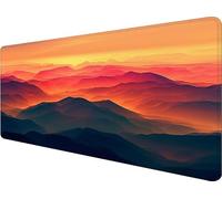 Tapis de Souris Couleur Tapis de Souris XXL 600x300x3mm,Montagne Mouse Pad avec Base Antidérapante, Coutures sur Les Bords, Imperméable et Durable Mousepad,Gaming Accessoires Bureau, Cadeau 7-1928