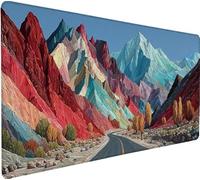 Tapis de Souris Couleur Tapis de Souris XXL 700x300x3mm,Montagne étendu Mouse Pad Avec Base Antidérapante, Coutures sur Les Bords, Imperméable et Durable Mousepad pour Accessoires Bureau, Gifts 9-3W56