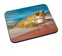 Tapis de souris Crapaud vert dans une piscine animal sauvage mignon Vert G