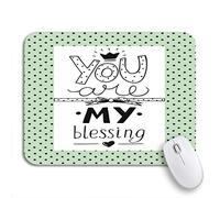 Tapis De Souris Crois Que Tu Es Mon Cœur Béni - Légende Biblique Bureau Tapis Souris Glissement Facile Tapis De Souris D'Ordinateur, Pour Ordinateur, Ordinateur Portable, 25 x 30cm