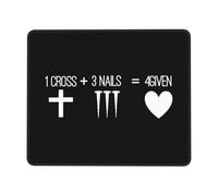 Tapis De Souris, Croix 3 Clous 4 Croix Chrétienne Donnée Gamer Mouse Pad Confort Tapis Souris Doux Tapis De Souris De Jeu pour Souris Joueurs Professionnels 25X30Cm