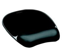 Tapis de souris "Crystals Gel", noir, avec repose-poignets en gel, FELLOWES