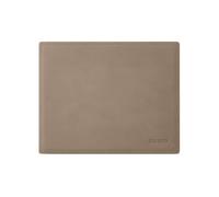 eglooh - Mercurio - Tapis de Souris en Cuir Gris Tourterelle cm 25x20 - Tapis Souris pour Bureau avec Coutures Artisanales et Fond Antidérapant - Made in Italy