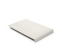 Tapis de Souris Cuir Véritable Blanc - Avec Rebord et Fond Antidérapant