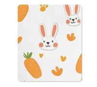 Tapis De Souris Cute Carrots and Rabbit Paws Mouse Pad Antidérapante Tapis Souris Durable Accessoires De Jeu pour Travail Bureau Jeu XL