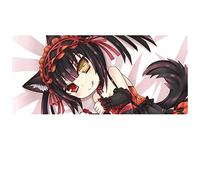 Tapis de Souris Date a Live 900x400mm Tapis de Souris XXL Multifonction Gaming Mousepad XXL Grand sous Main, Anime Souris 3mm Bureau Anti-Glissant Surface Texturée pour Ordinateur, L