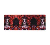 Tapis de souris Day Of The Dead Sugar Roses Skull 30,5 x 80 cm