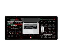 Tapis de souris Day Trader - Tapis de bureau 80 x 30 cm, bloc pour modèles de d'actions, de bureau antidérapante, accessoire pour ordinateur durable, pour le studio prof