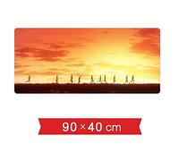 Tapis De Souris De 900X400Mm Soufflant dans Le Vent Fort, Tapis De Souris De Jeu Rapide Et Précis avec Une Base De 3Mm D'Épaisseur, pour Ordinateurs Portables, Pc, G