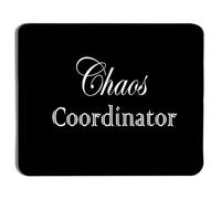 Tapis de souris de bureau pour souris sans fil, ordinateurs portables, cadeaux de coordonnateur du chaos, fournitures de bureau pour homme et femme, 30 x 24,9 cm