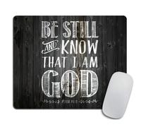 Tapis de souris de conception biblique chr tienne Soyez tranquille et sachez que je suis Dieu - Psaume 46:10 Tapis de souris rectangulaire en cao