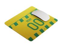 Tapis de Souris de Football FC Nantes, Design Maillot Nom et numéro au Choix, Jaune et Vert
