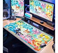 Tapis de souris de Gamer, dessin animé japonais, armoire e-eevee, Kawaii, XXL, p-pokemon, pour clavier, ordinateur portable, PC de jeu, en caoutchouc, pour bureau étendu Y-6