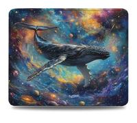 Tapis de Souris de Gaming 320 mm x 260 mm Tapis de Souris Baleine, Accessoires Bureau Antidérapant Étanche, Haute Précision et Vitesse avec Bords Cousus pour Gamer, Ordinateur, PC, Couleur 0d-468