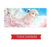 Tapis De Souris De Gaming De Vitesse Super Mignon De Bande Dessinée |Tapis De Souris XXL | 700 X 300Mm Grand Format |Base De 2Mm D'Épaisseur | Précision Et Rapidité Parfaites, O