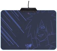 Tapis de souris de gaming Lexip Naruto Shippuden Madara Destruction éclairé noir, bleu