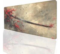 Tapis de Souris de Jeu, 1000x500x3mm XXL Tapis Souris Gaming Grand, Antidérapant Étanche, Extended Long Clavier Mouse Pad, Accessoire Bureau, pour Gamer, Ordinateur, PC Couteau PjY12118 N-U