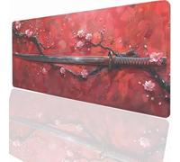 Tapis de Souris de Jeu, 1000x500x3mm XXL Tapis Souris Gaming Grand, Antidérapant Étanche, Extended Long Clavier Mouse Pad, Accessoire Bureau, pour Gamer, Ordinateur, PC Couteau PjY12108 N-U