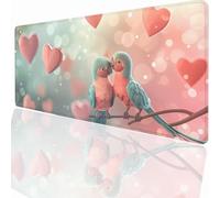 Tapis de Souris de Jeu, 1000x500x3mm XXL Tapis Souris Gaming Grand, Antidérapant Étanche, Extended Long Clavier Mouse Pad, Accessoire Bureau, pour Gamer, Ordinateur, PC Oiseau PjY110 L-6