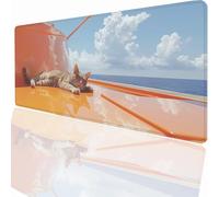 Tapis de Souris de Jeu, 700x300x3mm XXL Tapis Souris Gaming Grand, Antidérapant Étanche, Extended Long Clavier Mouse Pad, Accessoire Bureau, pour Gamer, Ordinateur, PC Chat PjY2214 M-N