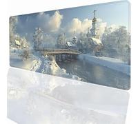Tapis de Souris de Jeu, 700x400x3mm XXL Tapis Souris Gaming Grand, Antidérapant Étanche, Extended Long Clavier Mouse Pad, Accessoire Bureau, pour Gamer, Ordinateur, PC éGlise PjY1308 Z-6