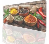 Tapis de Souris de Jeu, 700x400x3mm XXL Tapis Souris Gaming Grand, Antidérapant Étanche, Extended Long Clavier Mouse Pad, Accessoire Bureau, pour Gamer, Ordinateur, PC éPices Nourriture LMDT4045