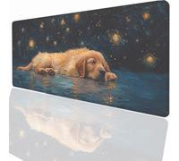 Tapis de Souris de Jeu, 900x400x3mm XXL Tapis Souris Gaming Grand, Antidérapant Étanche, Extended Long Clavier Mouse Pad, Accessoire Bureau, pour Gamer, Ordinateur, PC Animal PjY15238 N-U