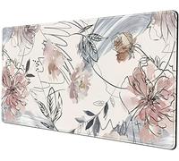 Tapis de souris de jeu à motif abstrait, grand tapis de souris antidérapant en caoutchouc avec bords cousus, tapis de souris pour clavier, bureau, 80 x 40 cm