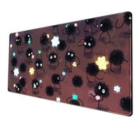 Tapis de souris de jeu à motif anime, grande étoile, décoration de bureau, tapis de souris pour filles, tapis de souris pour bureau avec bords cousus, base en caoutchouc antidérapant, 80 x 30 cm
