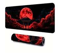 Tapis de Souris de Jeu antidérapant avec Bords Cousus, 90 x 40 cm, for Ordinateur Portable, Tablette, PC, Bureau, Jeu(Mouse pad3,500X1000X3mm)