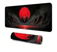 Tapis de Souris de Jeu antidérapant avec Bords Cousus, 90 x 40 cm, for Ordinateur Portable, Tablette, PC, Bureau, Jeu(Mouse Pad,300X800X2mm)