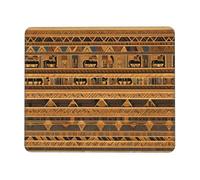 Tapis de souris de jeu antidérapant imprimé fresques égyptiennes tapis de souris de bureau adapté pour l'étude et les jeux 21,1 x 26,2 cm