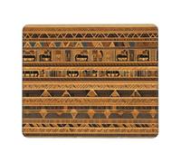 Tapis de souris de jeu antidérapant imprimé fresques égyptiennes tapis de souris de bureau adapté pour l'étude et les jeux vidéo 17,8 x 21,8 cm