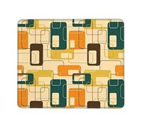 Tapis De Souris De Jeu Art Moderne du Milieu du XXE Siècle Résistant À Usure avec Bord Cousu Tapis De Souris D'Ordinateur, pour Ordinateur, Ordinateur Portable, Jeux, Maison, 25x30cm